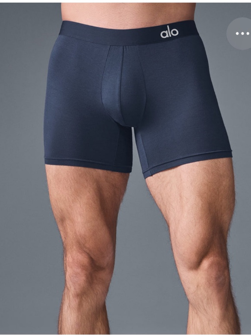 NEW Alo Yoga Day and Night Boxer Brief Size Large Silky Soft Navy Underwear